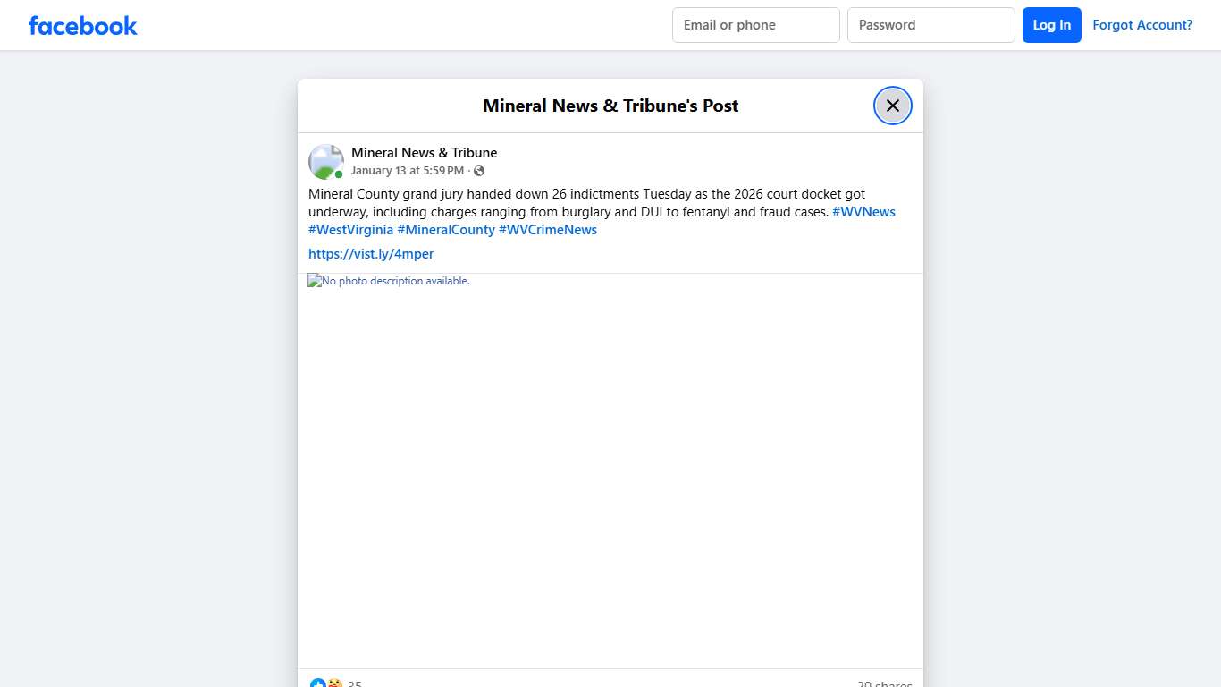 Mineral County grand jury handed... - Mineral News & Tribune Facebook
